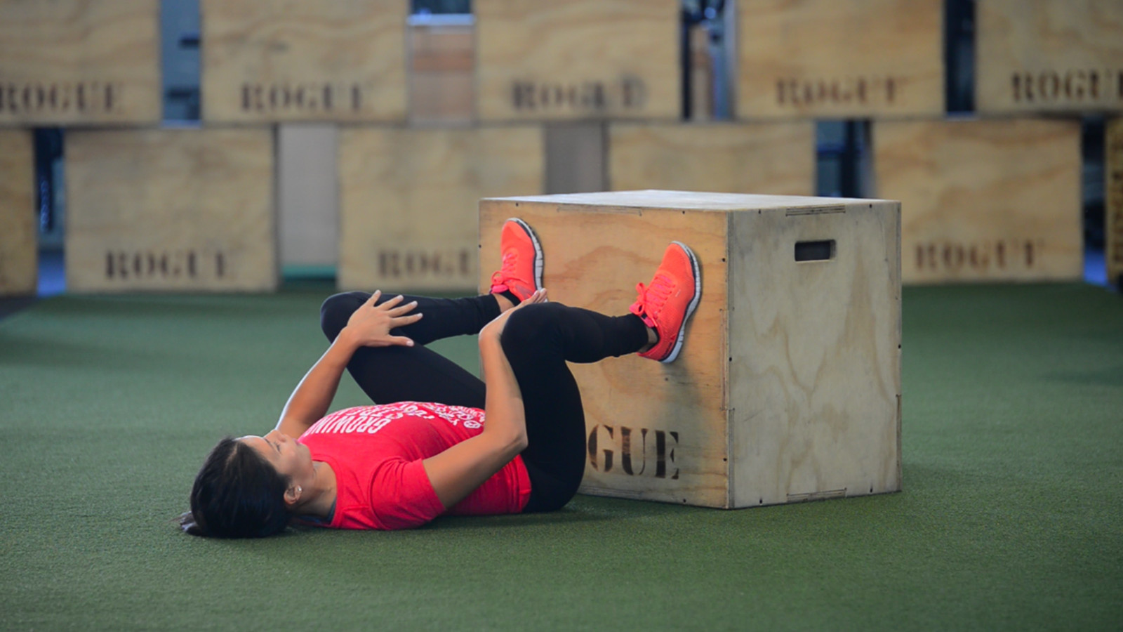 Lying Wall Squat